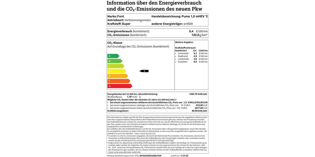 Ford Puma 2.258 km 28.795 &euro; Haldensleben 39340