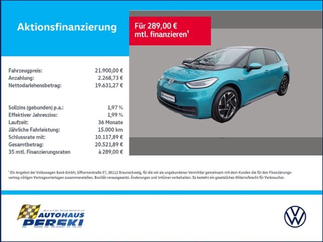 VW ID.3 38.396 km 21.900 &euro; Wanzleben-Börde OT Hohendodeleben 39164