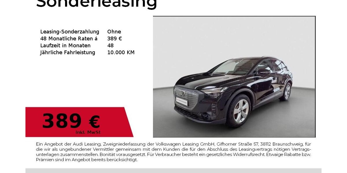 Audi Q4 e-tron 10.498 km 41.990 &euro; Magdeburg 39126